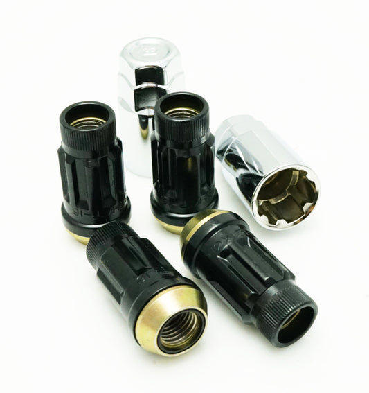 Wheel Mate 34937B Muteki SR45R Locking Lug Nut Set Black M12x1.25 - Set of 4