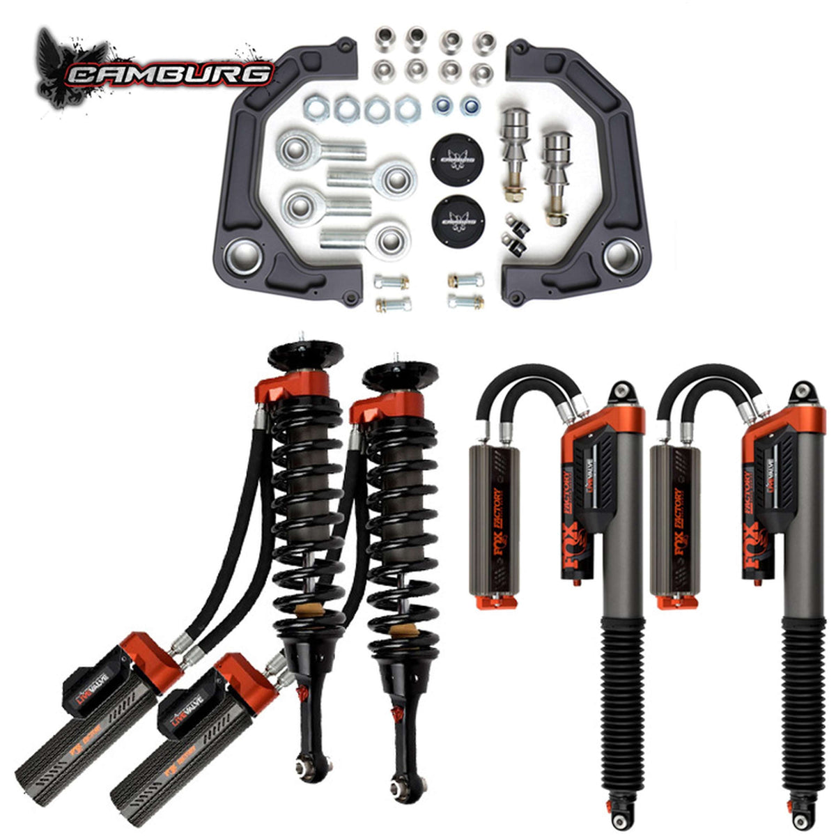 Camburg Engineering CAM-110185-K KINETIK Lift Kit with FOX 3.0 Live Valve Shocks for 2019-2020 Ford F-150 Raptor