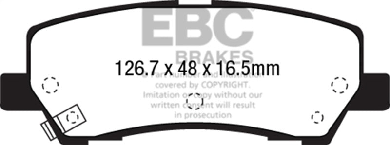 EBC 2015+ Ford Mustang 5.0L Bluestuff Rear Brake Pads DP53041NDX