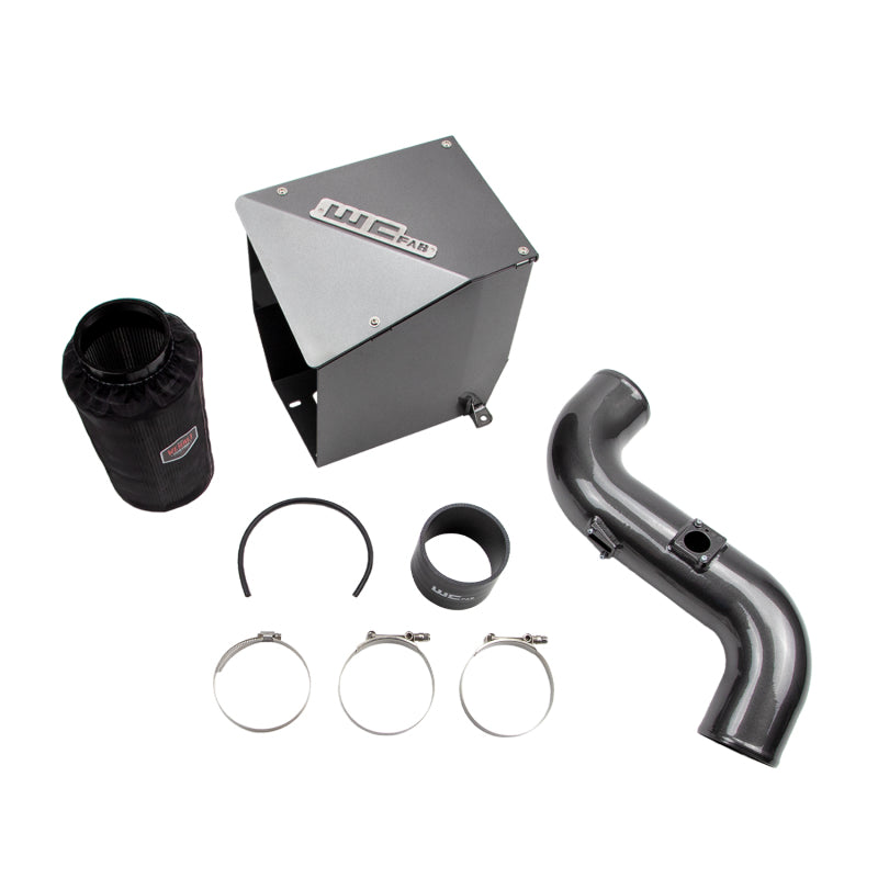 Wehrli Custom Fabrication WCF100194-GB 4in Intake Kit Gloss Black for 2011-2016 Chevrolet Silverado / GMC Sierra 2500 HD / 3500 HD 6.6L LML Duramax