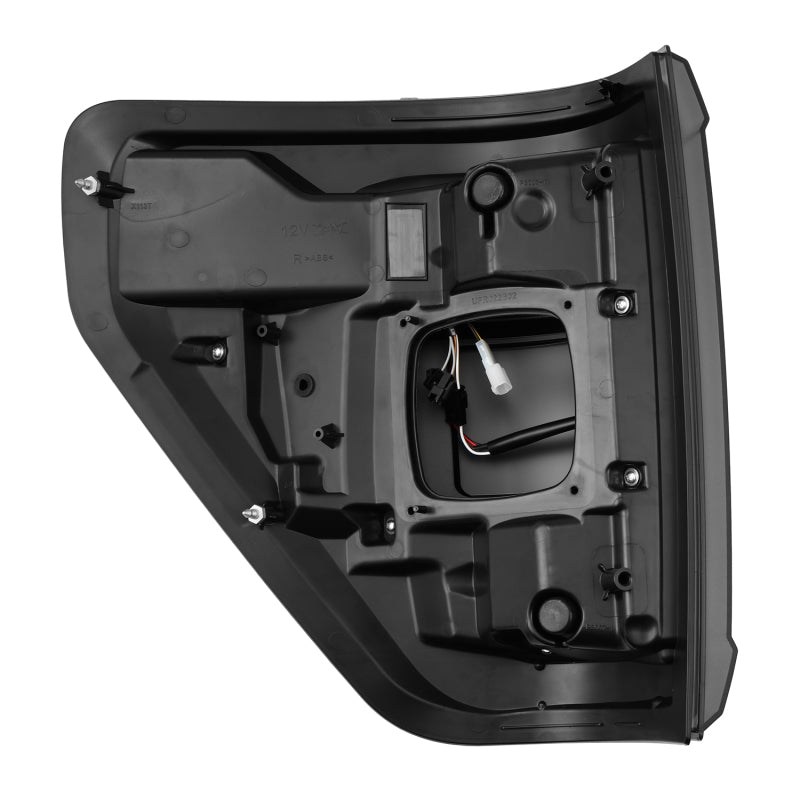 AlphaRex 653060 21-23 Ford F-150 LUXX LED Taillights - Alpha-Black with BLIS
