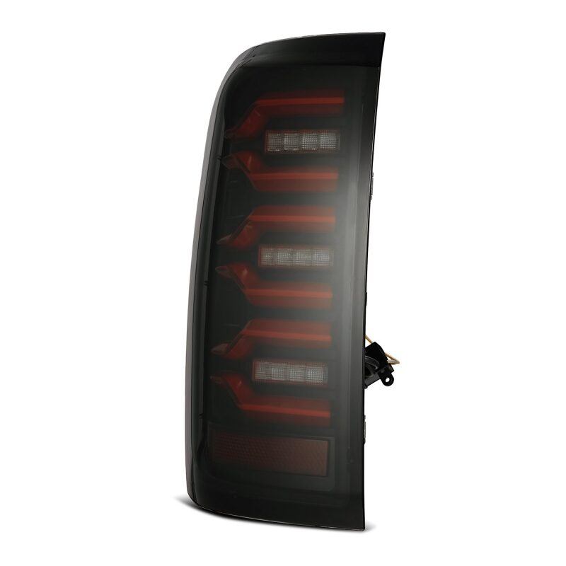 AlphaRex 620050 14-18 Chevrolet Silverado 1500 Luxx-Series LED Tail Lights Black/Red w/Activation Light/Sequential Signal