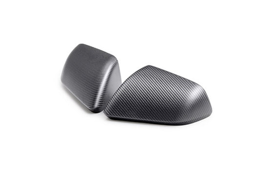 Ford Racing for 2024-2025 Mustang (without Turn Signals) Carbon Fiber Mirror Skull Caps - Matte