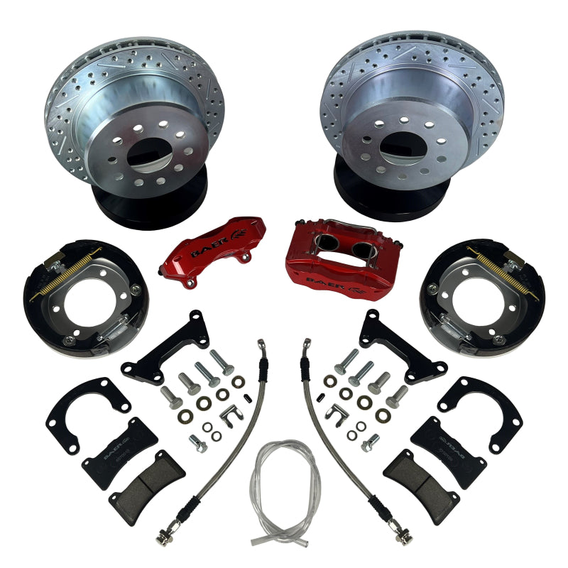 Baer Brakes Rear Ends w/ Ford 9in Torino Bearing Housing Ends 11in SS4 Rear SDZ Brake Kit - GB