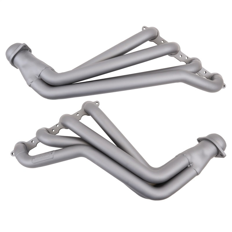 BBK Performance 4054 Long Tube Headers with High Flow Catalytic Converters 1-7/8 Titanium Ceramic for 2010-2015 Chevrolet Camaro SS / ZL1 (6.2L)