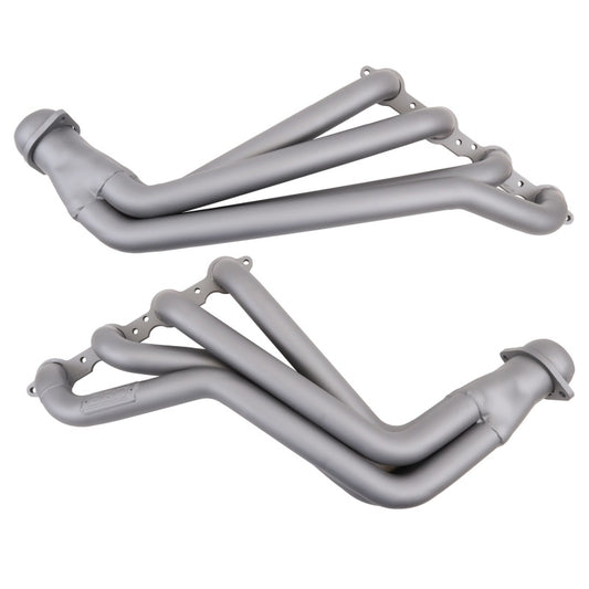 BBK Performance 4054 Long Tube Headers with High Flow Catalytic Converters 1-7/8 Titanium Ceramic for 2010-2015 Chevrolet Camaro SS / ZL1 (6.2L)