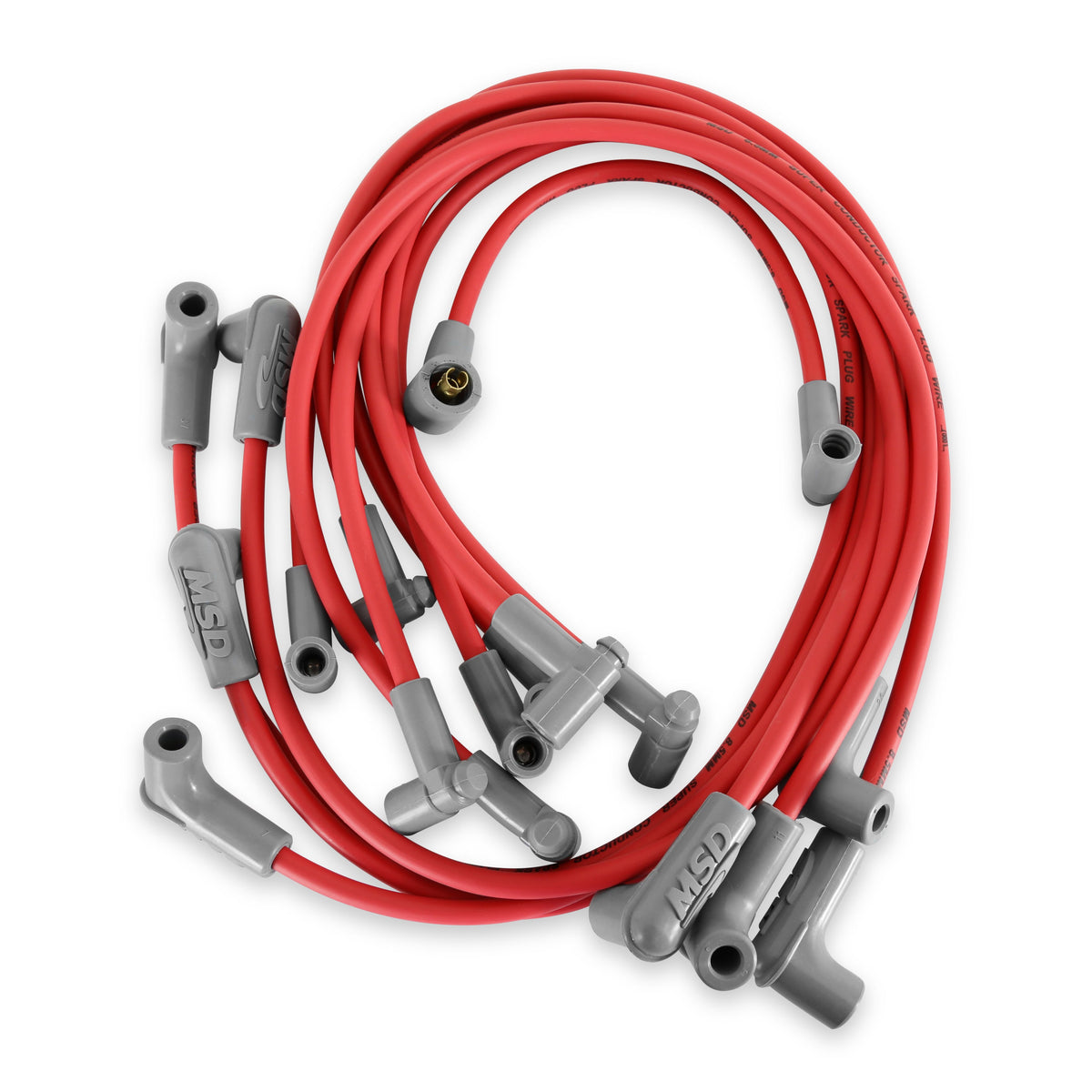 MSD 35659 Super Conductor Spark Plug Wire Set, Small Block for Chevy w/HEI Cap