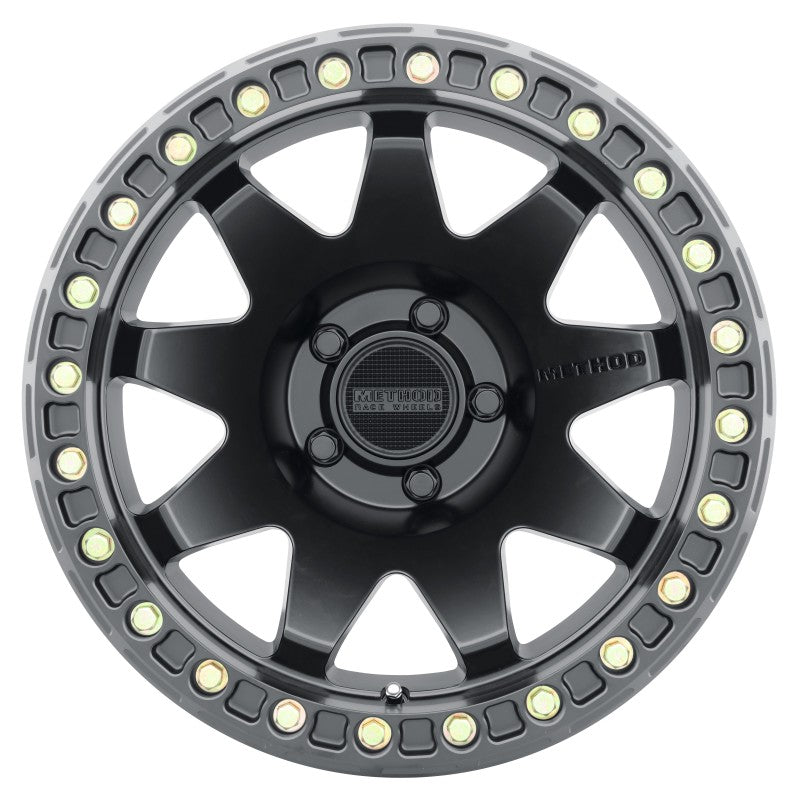 Method MR108 17x9 -44mm Offset 5x5 71.5mm CB Matte Black with BH-H24125-38 Wheel
