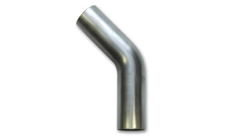Vibrant 1.625in OD T304 SS 45 Deg Mandrel Bend 6in Leg Length
