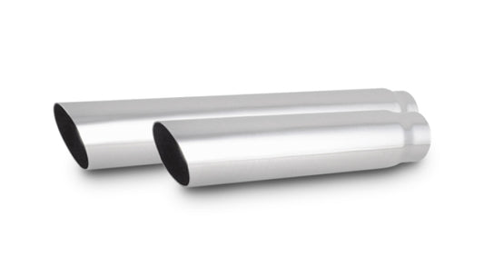 Vibrant 3.5in Round SS Truck/SUV Exhaust Tip (Single Wall Angle Cut) - 3in