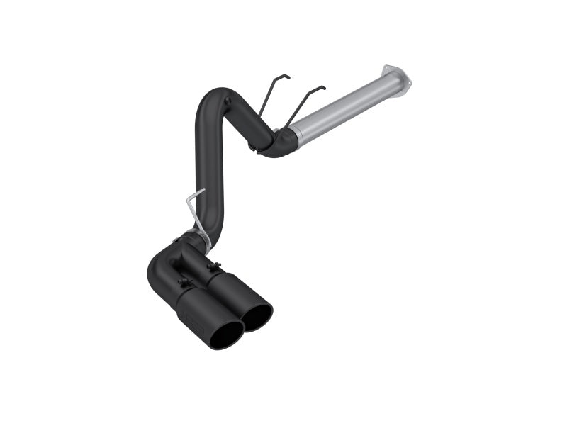 MBRP 17-24 Ford F250/350/450 6.4 L Filter Back Dual Exit Exhaust BLK.