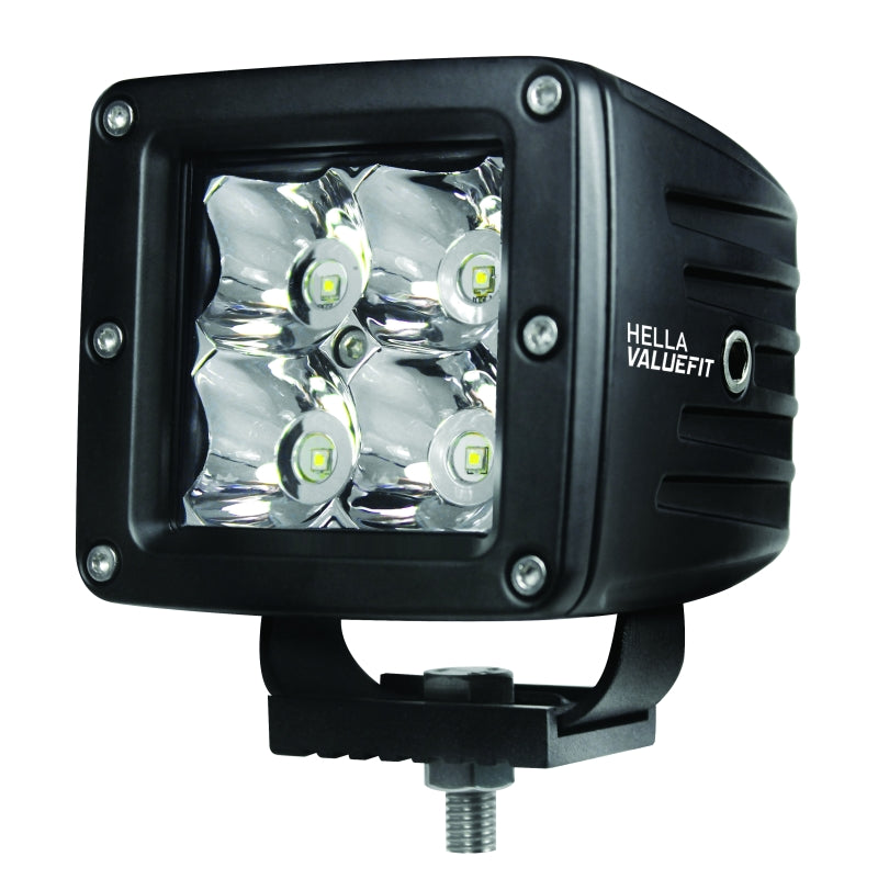 HELLA 357204821 ValueFit Cube 4 LED Off Road Kit 3.1in 2x12W