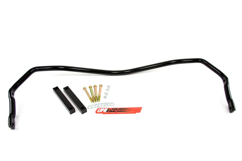 UMI Performance 3665-B Solid 1in Rear Sway Bar Black for 1965-1970 B-Body