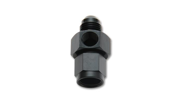 Vibrant -8AN Male to -8AN Female Union Adapter Fitting w/1/8in NPT Port