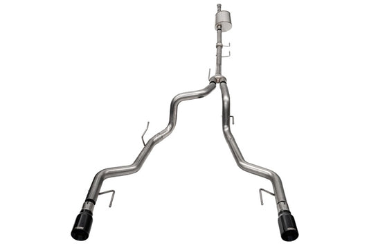 Corsa 2021-2025 Ford F-150 SuperCrew/5.5ft Bed 3.5L V6 Sport Cat-Back Dual Rear Exit-Black PVD