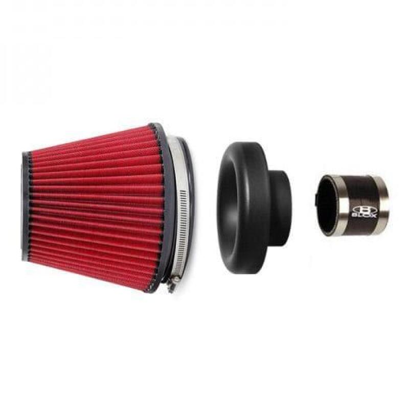 BLOX Racing Performance Filter Kit with 4.0inch Velocity Stack Air Filter and 4.0inch Silicone Hose BXIM-00310
