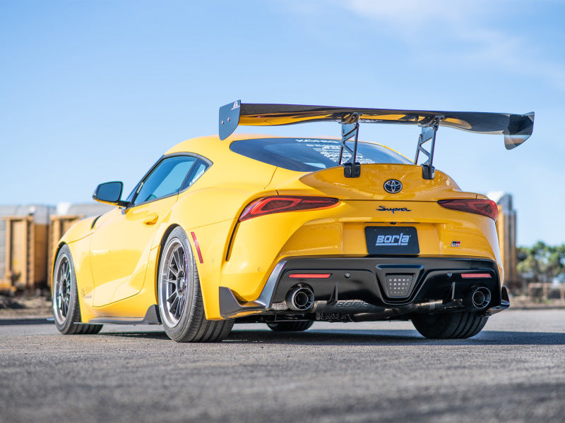 Borla 140826CFBA 2020 Toyota Supra GR 3.0L I6 3in ATAK Catback Exhaust - Carbon Fiber Tips - #140826CFBA
