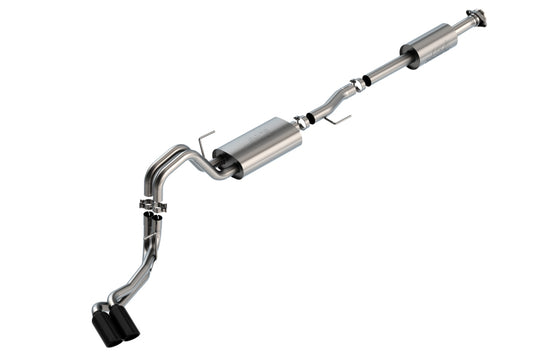 Borla 140873BC F-150 2021 5.0L 4dr CC SB EC STB Lariat/KR/Pltnm/LTD 3/2.25 DSE Cat-Back Touring BLK CHR Tips - #140873BC