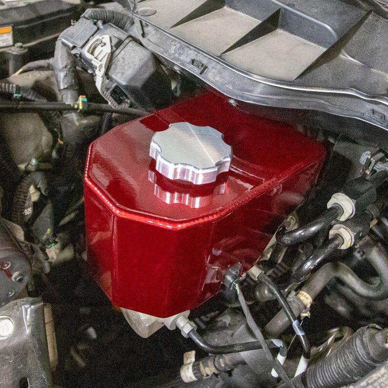 Wehrli Custom Fabrication WCF100209-CR Brake Master Cylinder Cover Candy Red for 2006-2026 Dodge Ram / Ram 2500 / 3500 5.9L/6.7L Cummins