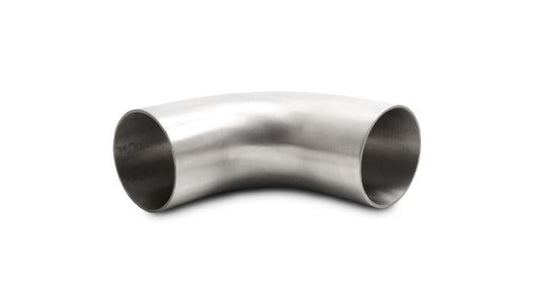 Vibrant 2.5in OD 4.13in Tangent Length T304 SS 90 Deg Mandrel Bend w/Extended