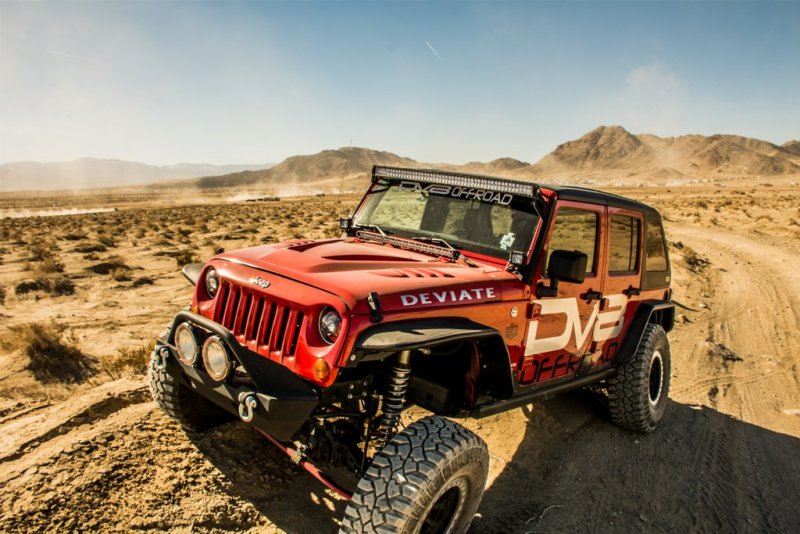 DV8 Offroad 07-18 Jeep Wrangler JK Front & Rear Flat Tube Fenders - #FENDB-02