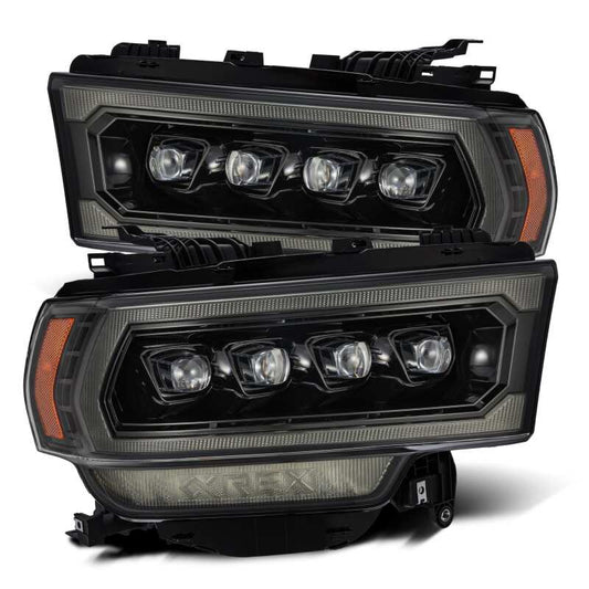 AlphaRex 880552 19-21 Ram 2500 NOVA LED Projector Headlights Plank Style Alpha Black w/Activation Light/Sequential Signal/DRL