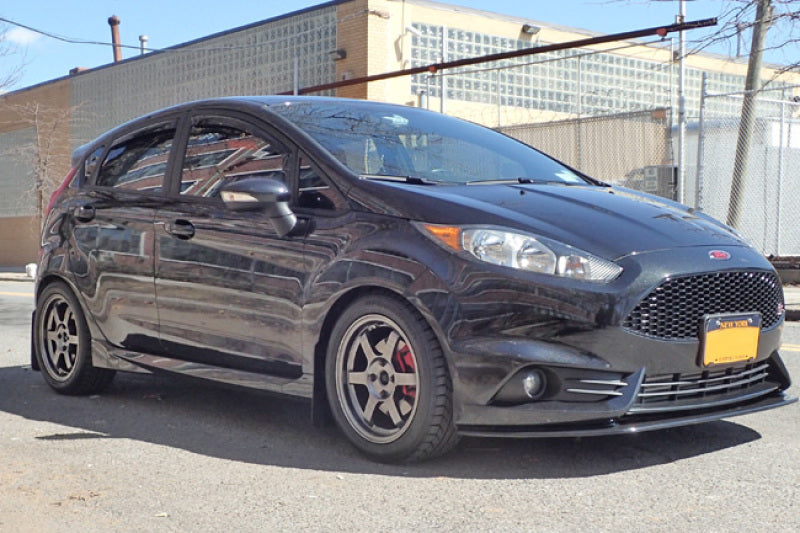 Rally Armor UR Mud Flaps - 2014-2019 Ford Fiesta - Black/White Logo - #MF29-UR-BLK/WH