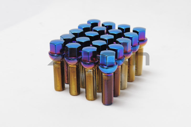 Wheel Mate 33000B Monster Short Lug Nut Set Black M14x1.50 - Set of 20
