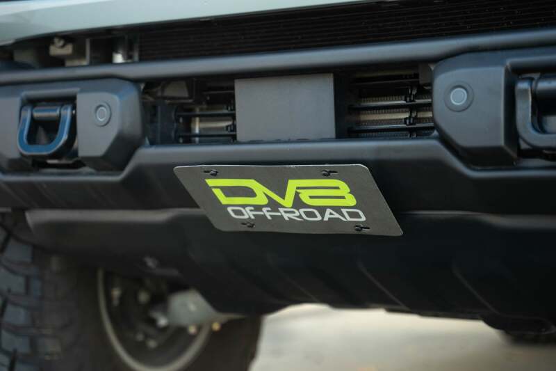 DV8 Offroad 2021 Ford Bronco Capable Bumper Slanted Front License Plate Mount - #LPBR-05