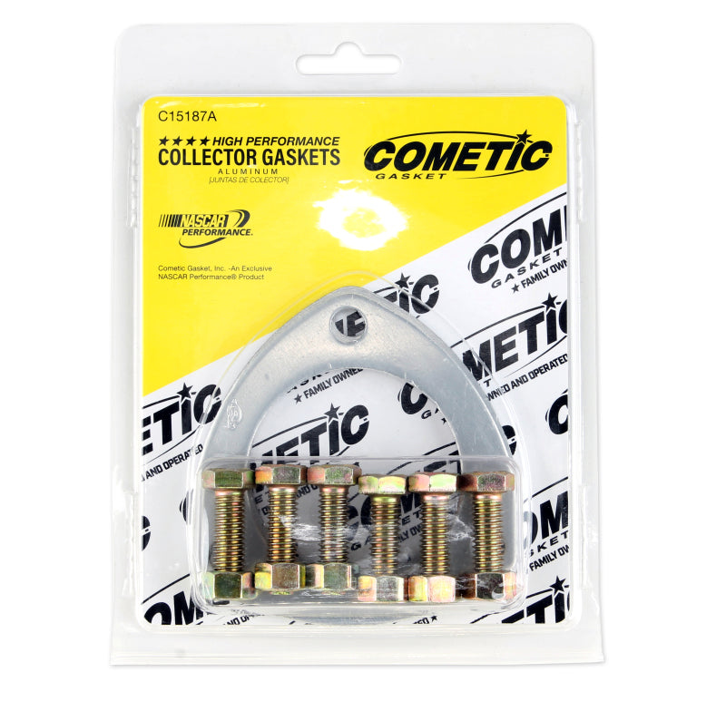 Cometic Gasket C15187A .040 in Aluminum Header Collector Gasket Set 2.5 in Port 3.5 in BC