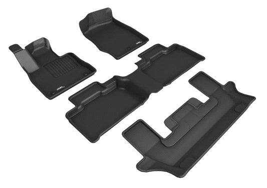 3D MAXpider Kagu Front, Rear & 3rd Row Floor Mats for 2020-2021 Ford Explorer