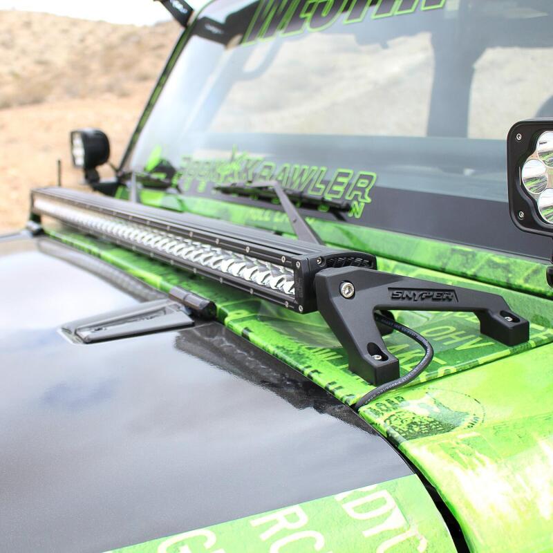 Westin 62-41025 Snyper LED Cowl Mount for 2007-2018 Jeep Wrangler Textured Black
