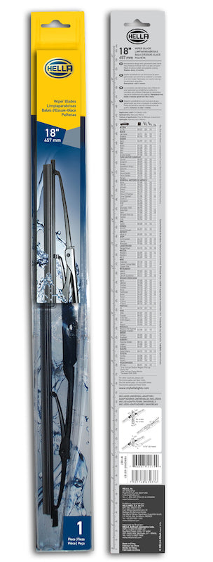 HELLA 9XW398114018/I Standard Wiper Blade 18in Single