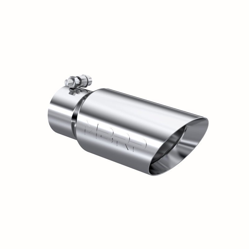 MBRP T5156 Exhaust Tip - 4" OD; Dual Wall Angled; 3" inlet; 10" length | T304 Stainless