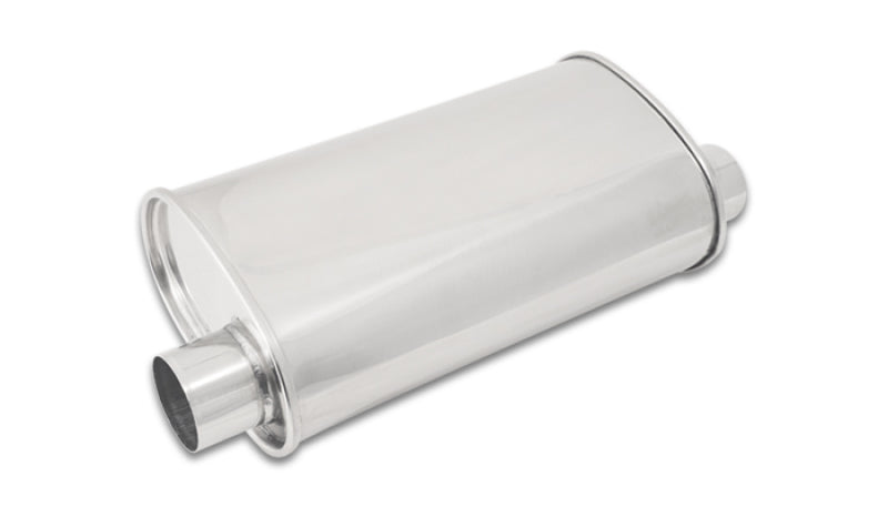 Vibrant StreetPower Oval Muffler 5in x 9in x 15in - 2.5in inlet/outlet
