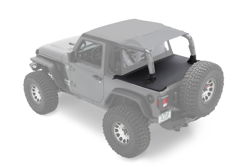 Bestop 18-26 Jeep Wrangler JL 2-Door Duster Deck Cover (Black Diamond)