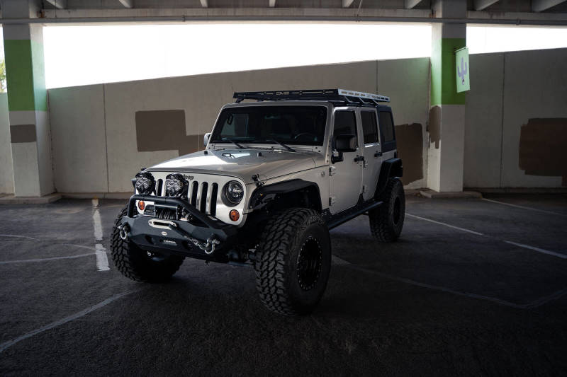 DV8 Offroad 07-18 Jeep Wrangler JK Full-Length Roof Rack - #RRJK-03