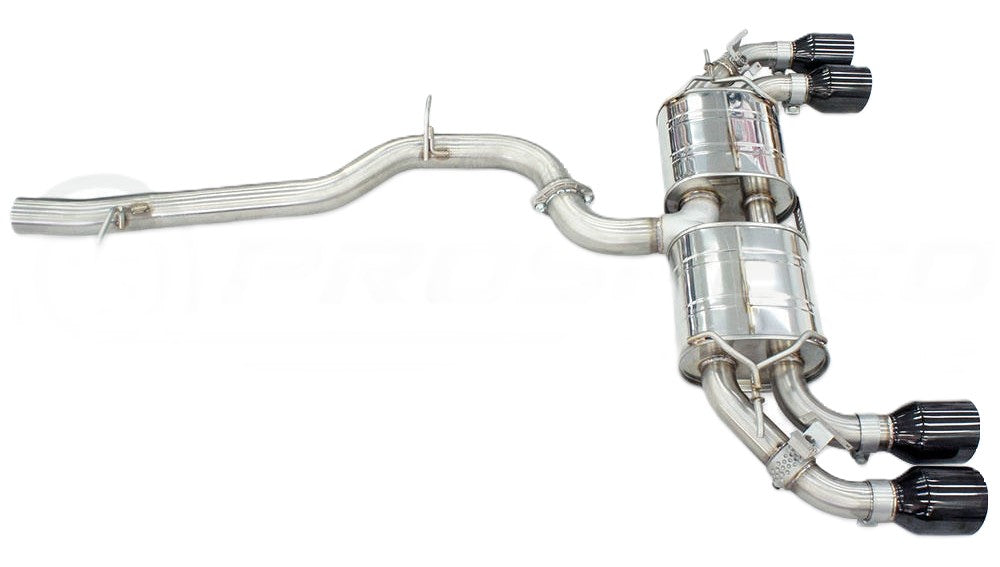 Invidia HS22GFR8GV4SB Volkswagen 22-Up VW GOLF-8R R400 Single Layer Black Tips Cat-back Exhaust
