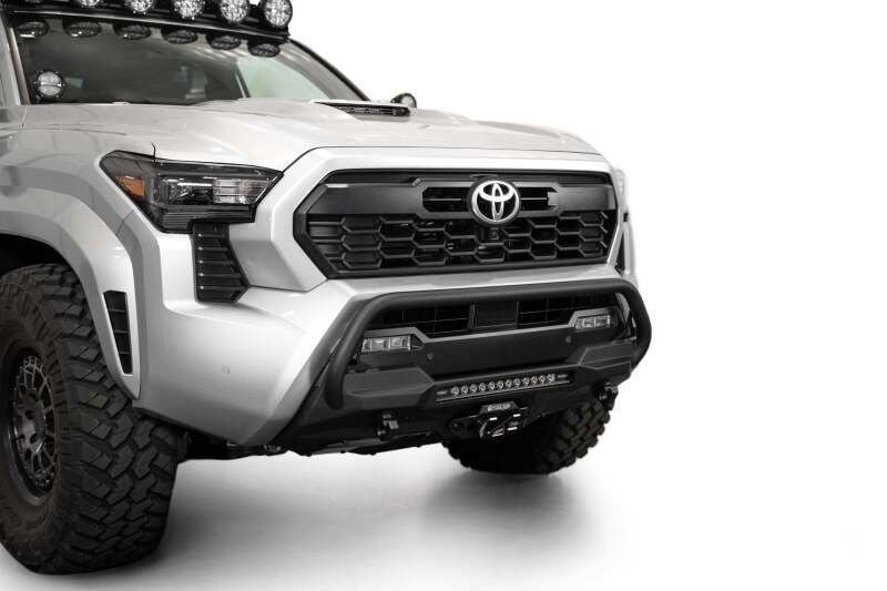 Addictive Desert Designs for 2024+ Toyota Tacoma Stealth Center Mount Winch Front Bumper w/ Top Hoop