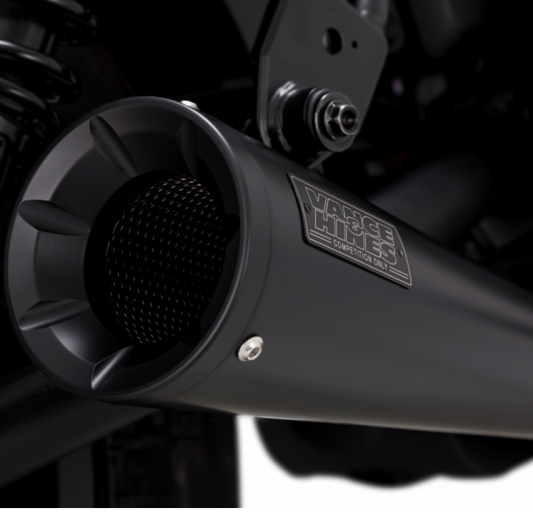 Vance & Hines 48421 Upsweep Slip-On Black for 2017-2024 Honda Rebel 500