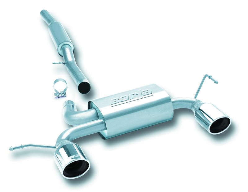 Borla 14957 01-06 Audi TT Quattro 1.8T 225HP MT AWD 2dr Single Split Rear Exit SS Catback Exhaust - #14957