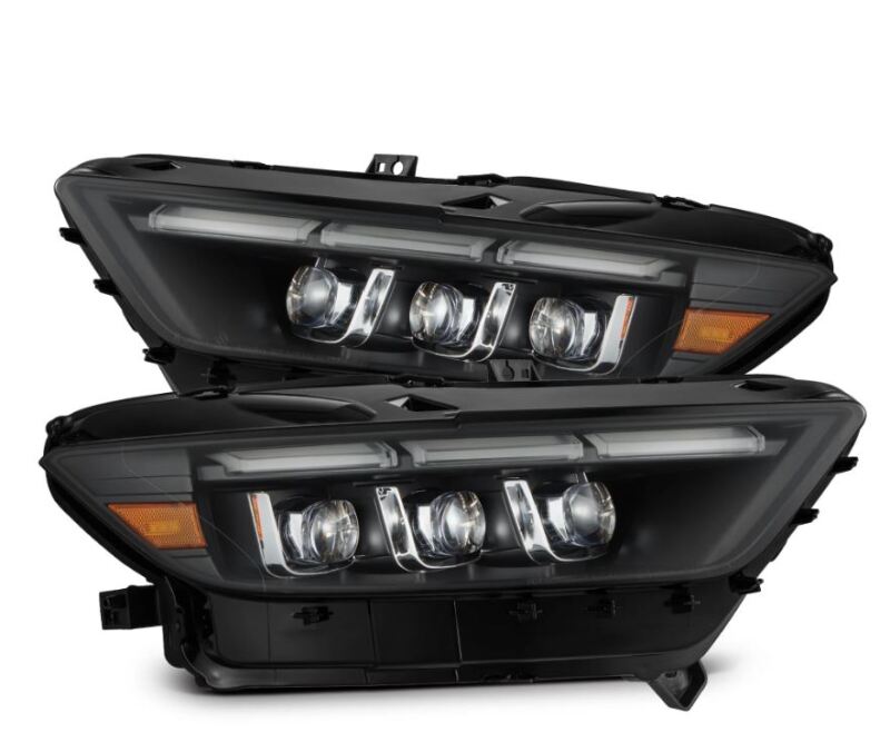 AlphaRex 880262 15-17 Ford Mustang NOVA LED Projector Headlights Black with Activation Light/Sequential Signal/Switch DRL