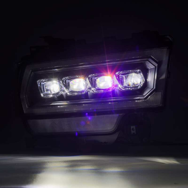 AlphaRex 880553 19-21 Ram 2500 NOVA LED Projector Headlights Plank Style Black w/Activation Light/Sequential Signal/DRL