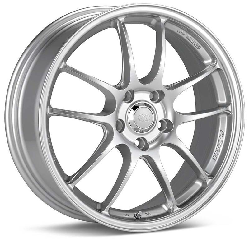 Enkei PF01A 18x8 5x114.3 Bolt Pattern 40mm Offset 75 Bore Dia Silver Wheel