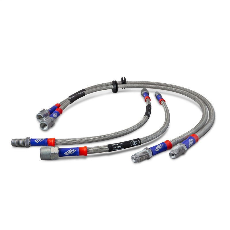 EBC 01-02 Toyota 4 Runner 3.4L Stainless Steel Brake Line Kit BLA7348-4L