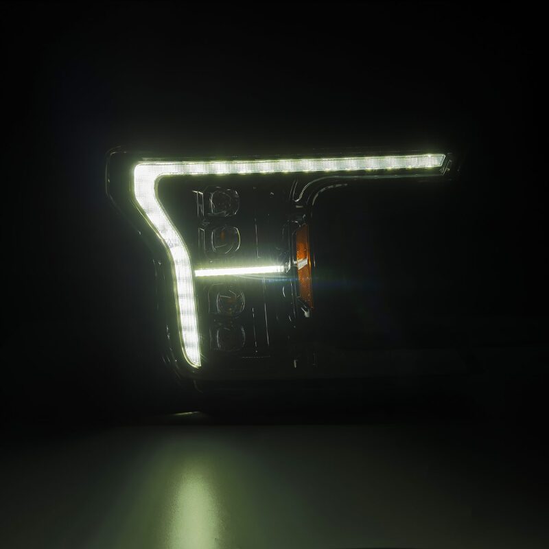 AlphaRex 880249 18-20 Ford F-150 NOVA LED Projector Headlight Alpha Black (14th Gen G2 Style)