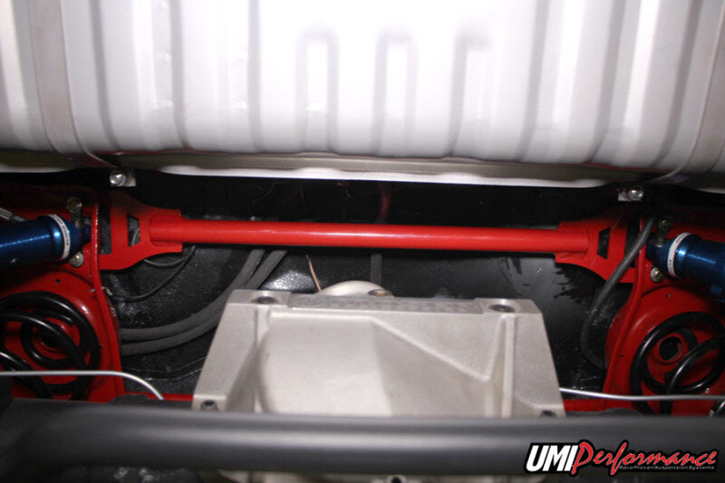 UMI Performance 4058-R Rear Shock Tower Brace Bolt-In (Car Only) Red