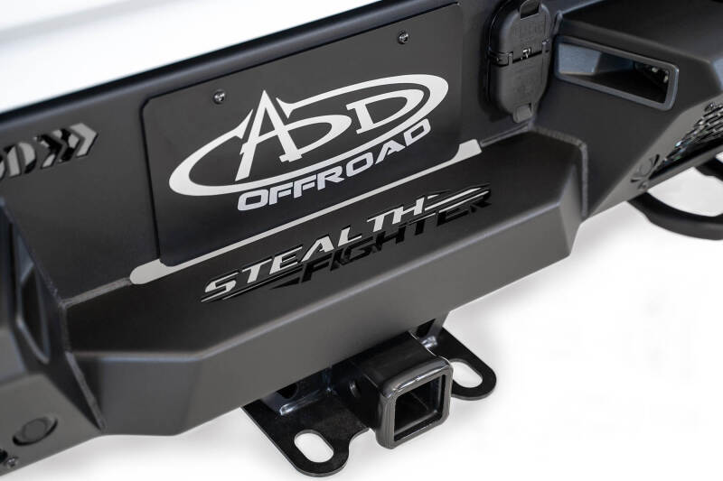 Addictive Desert Designs for 2021 Ram 1500 TRX Stealth Fighter Rear Bumper - Hammer Black