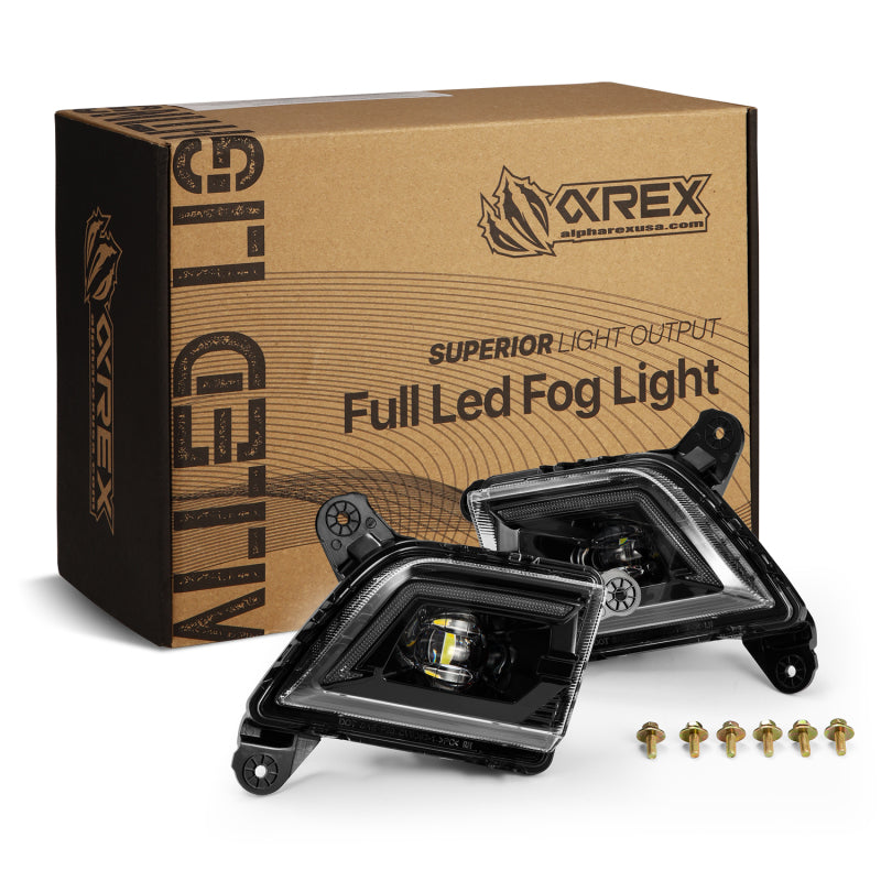 AlphaRex 210017 19-23 Chevrolet Silverado 2500/3500 HD DoubleTap Dual Color LED Projector Fog Lights