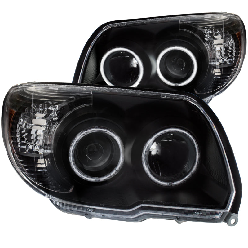ANZO 2006-2009 Toyota 4Runner LED Projector Headlights - Black w/ RX Halo (No Bulbs Included)
